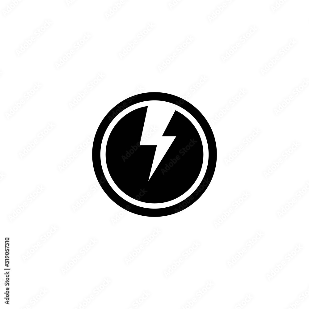 Lightning logo vector template icon design Lightning logo vector template icon design