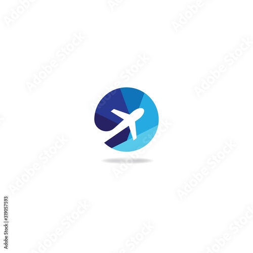 Airplane logo templat vector icon design Free Download Airplane logo templat vector icon design - GFXLoad