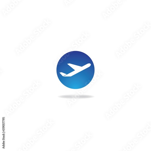 Airplane logo templat vector icon design Free Download Airplane logo templat vector icon design - GFXLoad