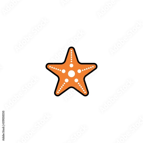 starfish vector icon design
