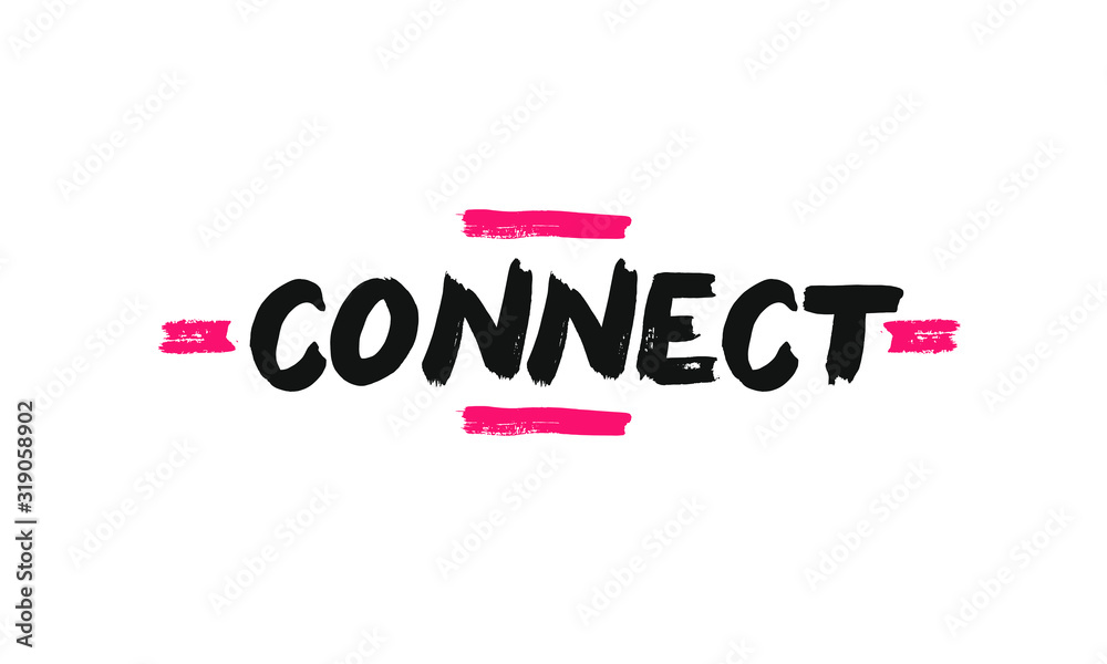 Connect lettering