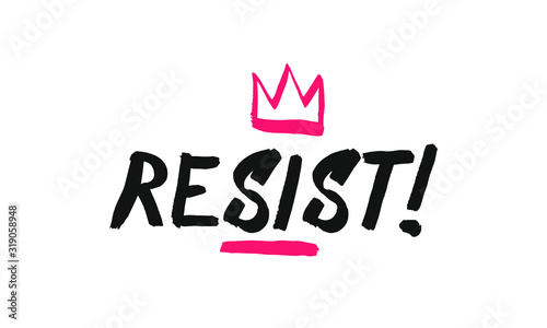 Resist Lettering