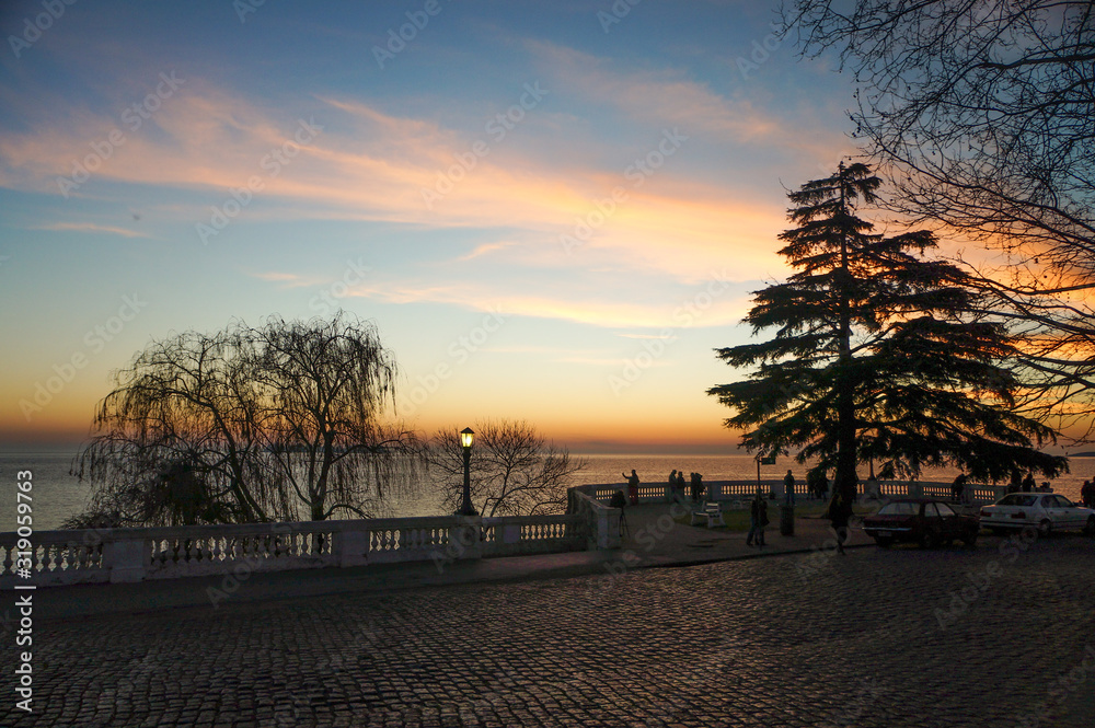 Obraz premium Sunset at Colonia del Sacramento, Uruguai