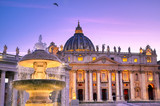 Vatican City - June 1, 2019 - St. Peter's Basilica in St. Peter's Square in Vatican City.