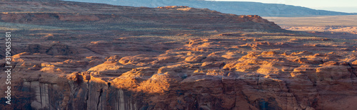 Panorama image of the rocky desert of northern Arizona