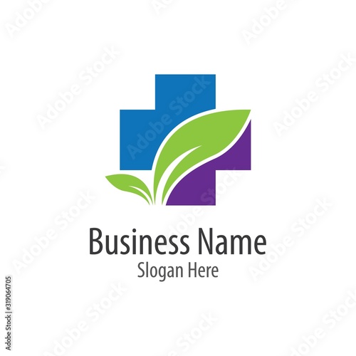 Medical cross logo vector icon