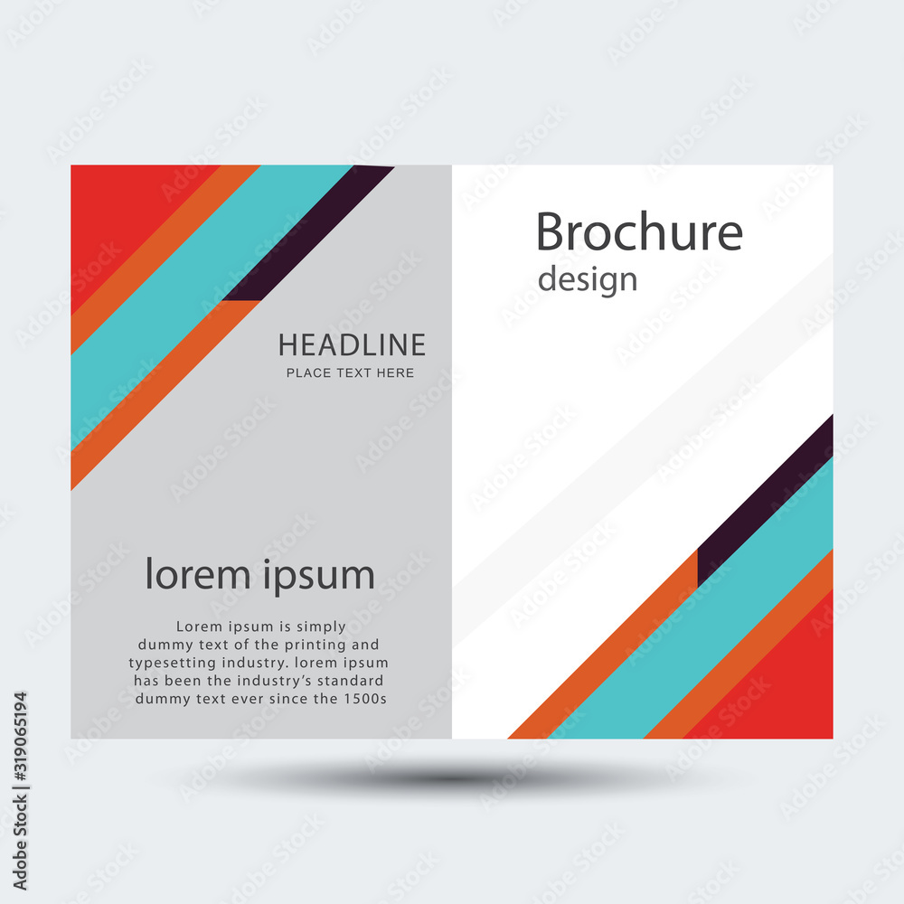 Fototapeta premium Cover design. Brochure, flyer, annual report cover template