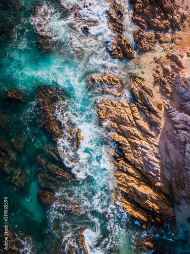 Aerial photography of the sea in Los Cabos Baja California © Alex Wolf 