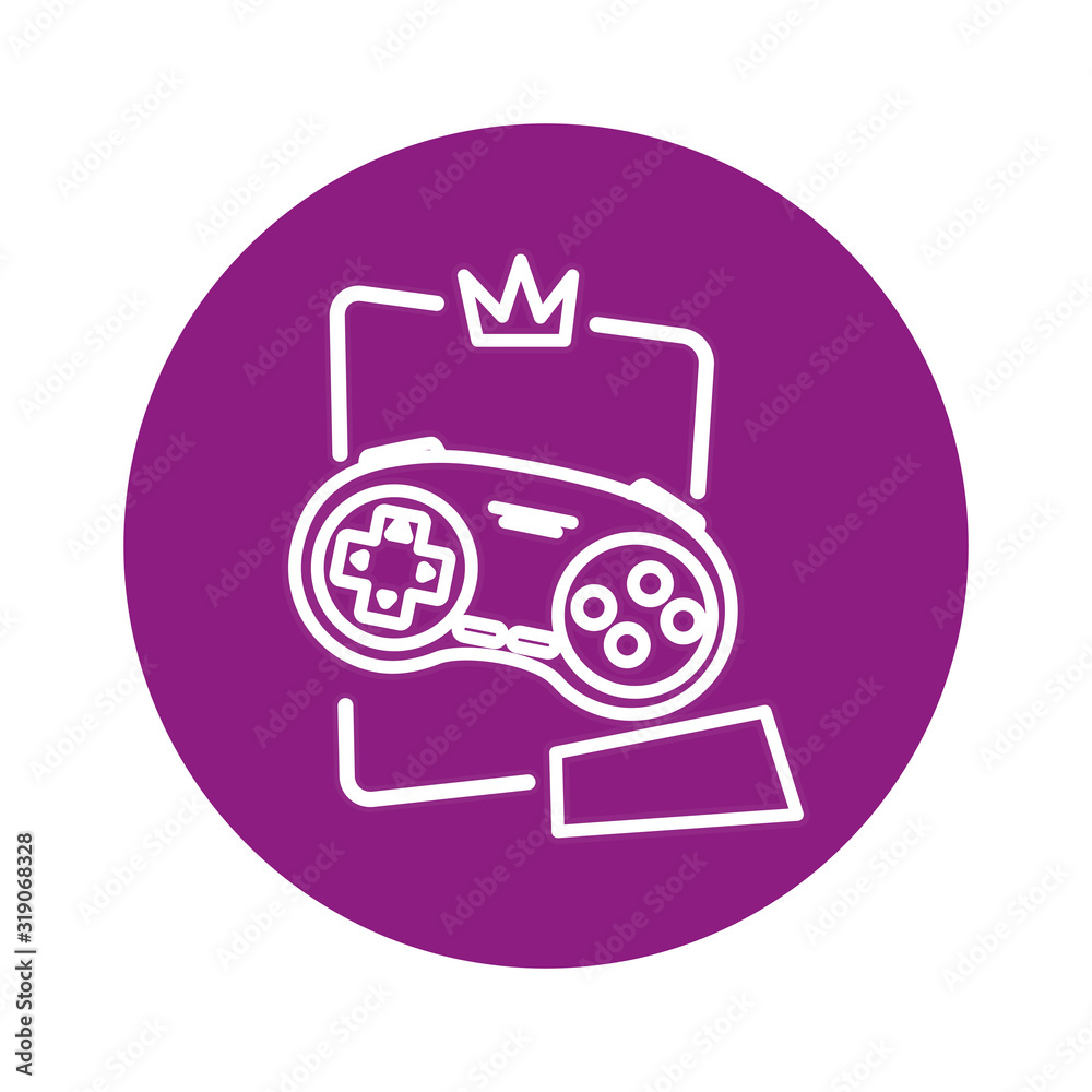 control game nineties style isolated icon