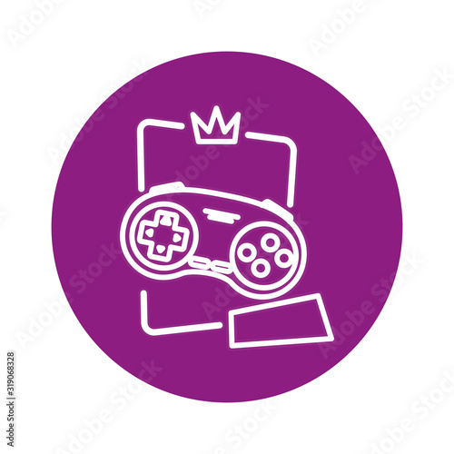 control game nineties style isolated icon