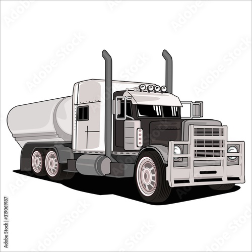 Cartoon vector illustration big truck