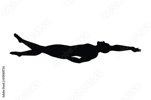 Swimmer silhouette vector