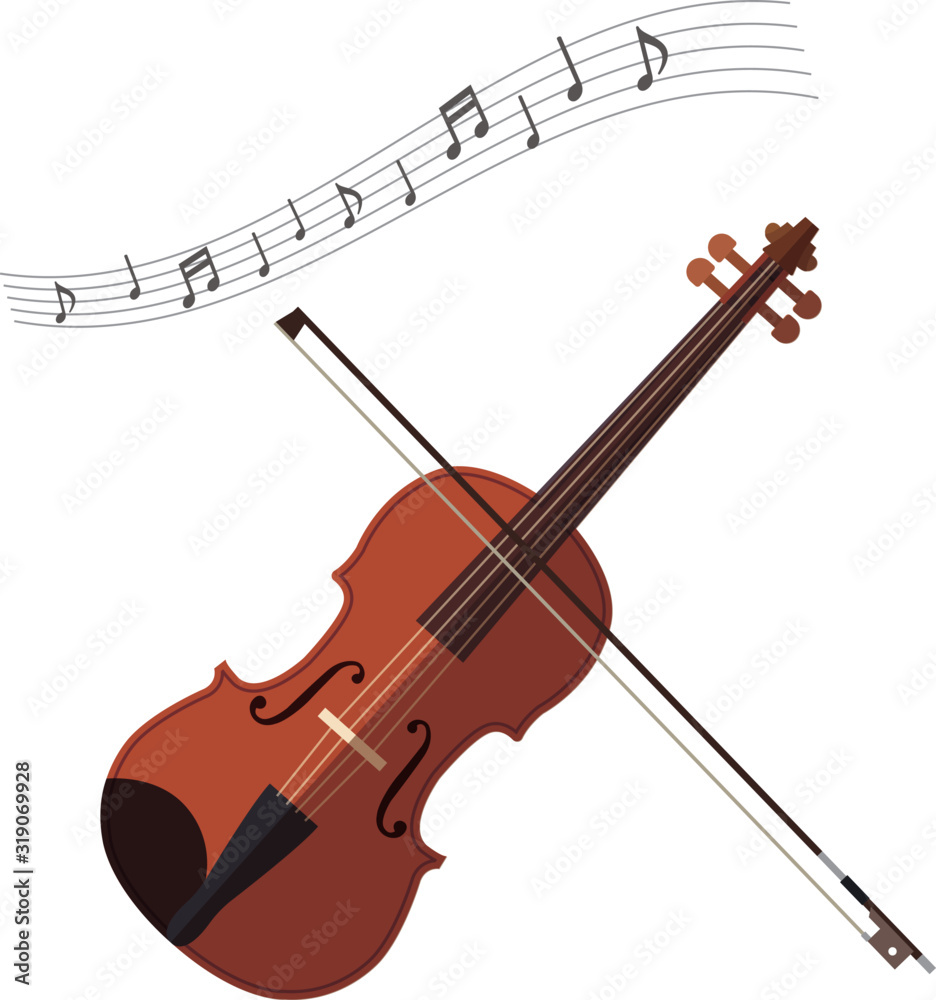 バイオリン イラスト 演奏会 Stock Vector Adobe Stock