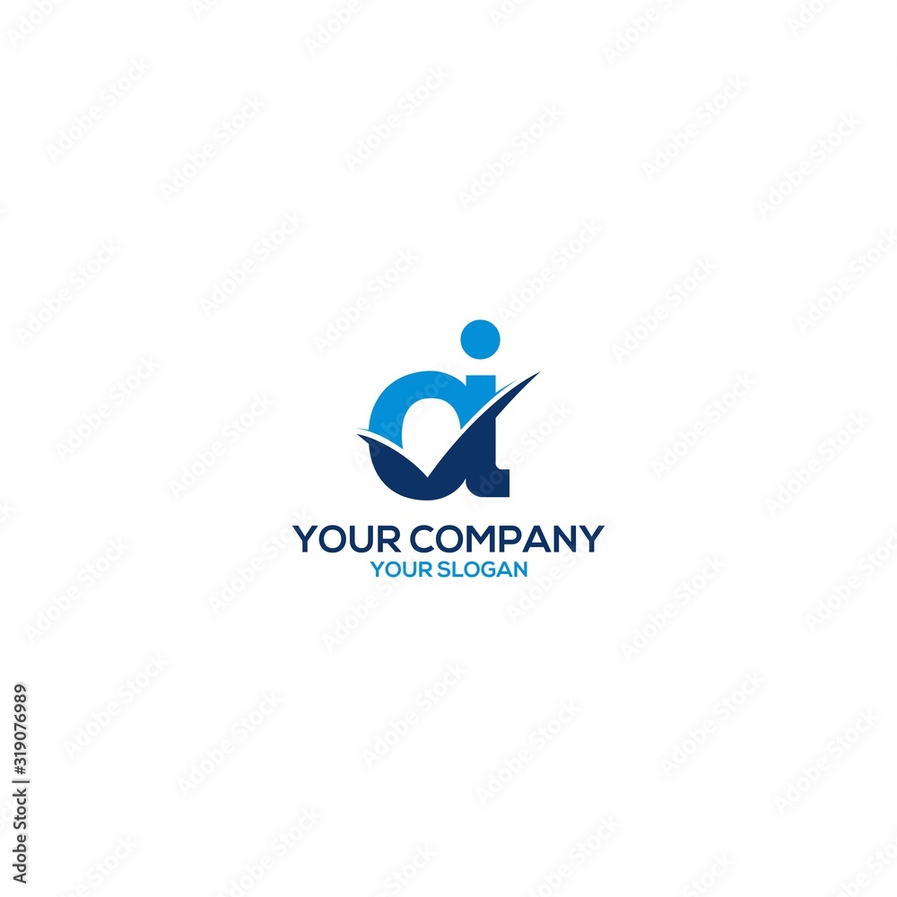AI Checklist Logo Design Vector AI Checklist Logo Design Vector