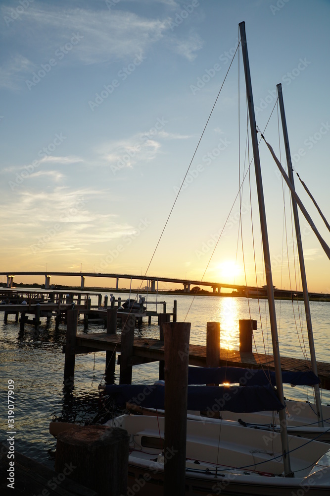 Sunset Over Bridge 