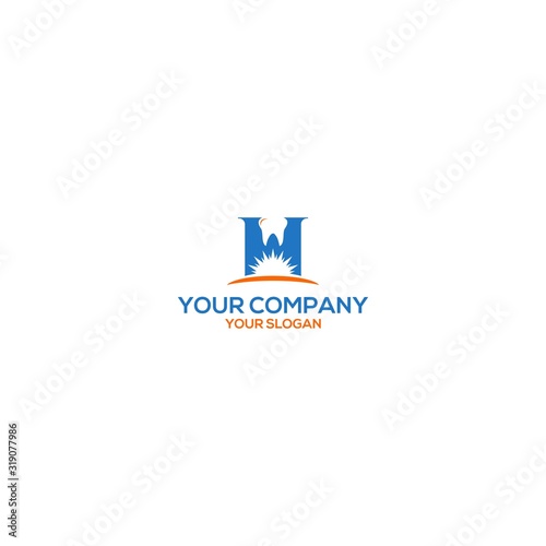 Free Download H Horizon Dental Care Logo Design Vector - GFXLoad