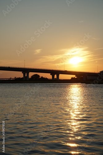 Sunset Over Bridge © Brandon