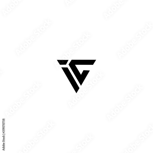 IC CI letter elephent logo design