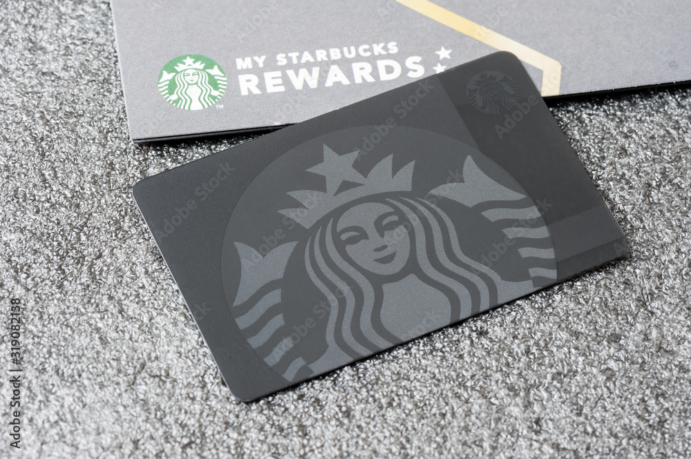 Starbucks reward card Stock Photo | Adobe Stock