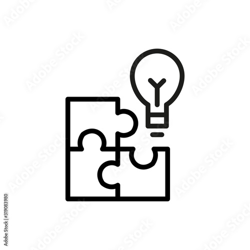 Simple solution line icon.
