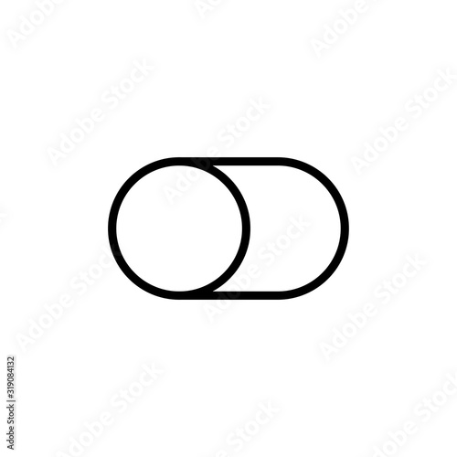 Simple switch line icon.
