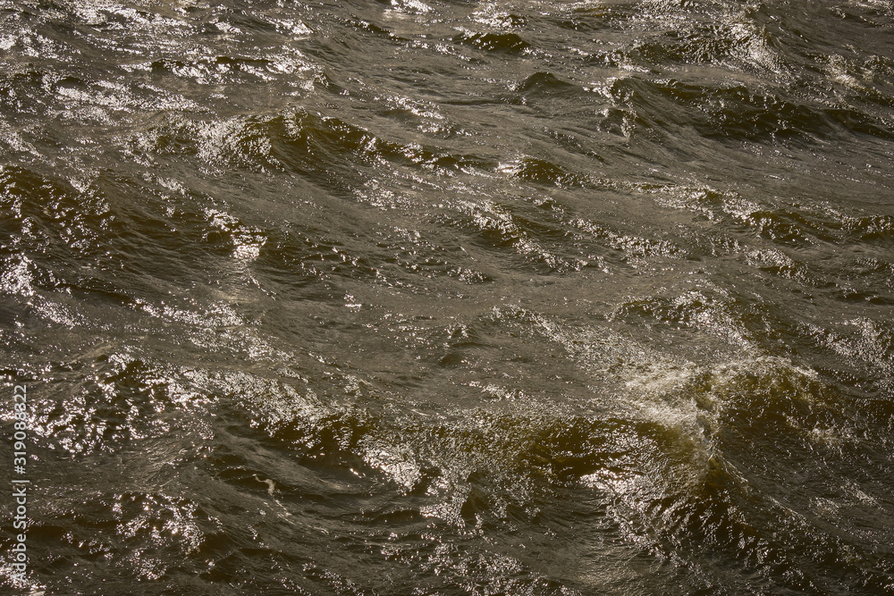 Waves of lakes with blick