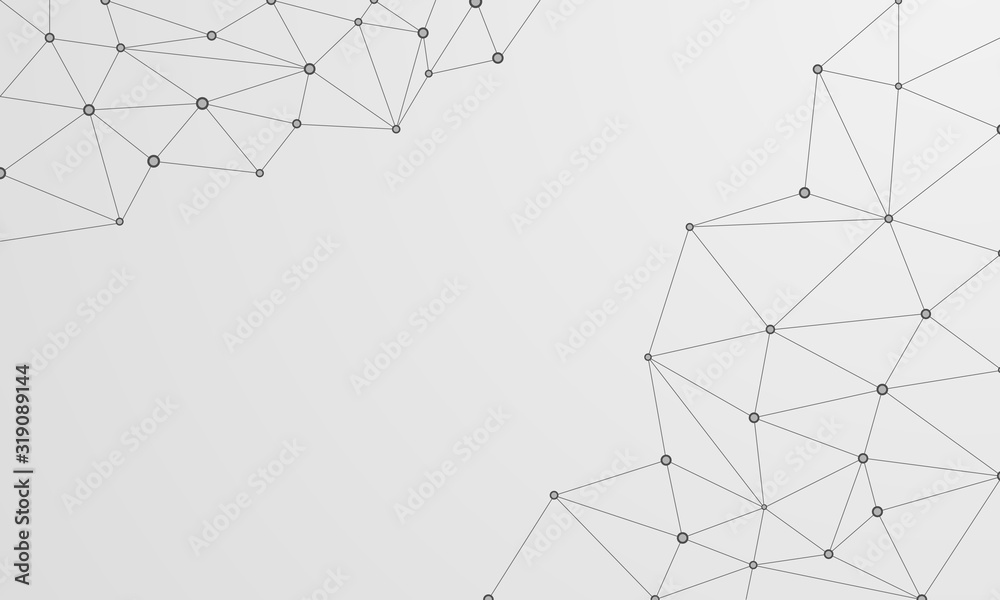 Abstract digital geometric background with connecting lines and dots. High-tech global network connection concept. Modern banner design. Abstract digital geometric background with connecting lines and dots. High-tech global network connection concept. Modern banner design.