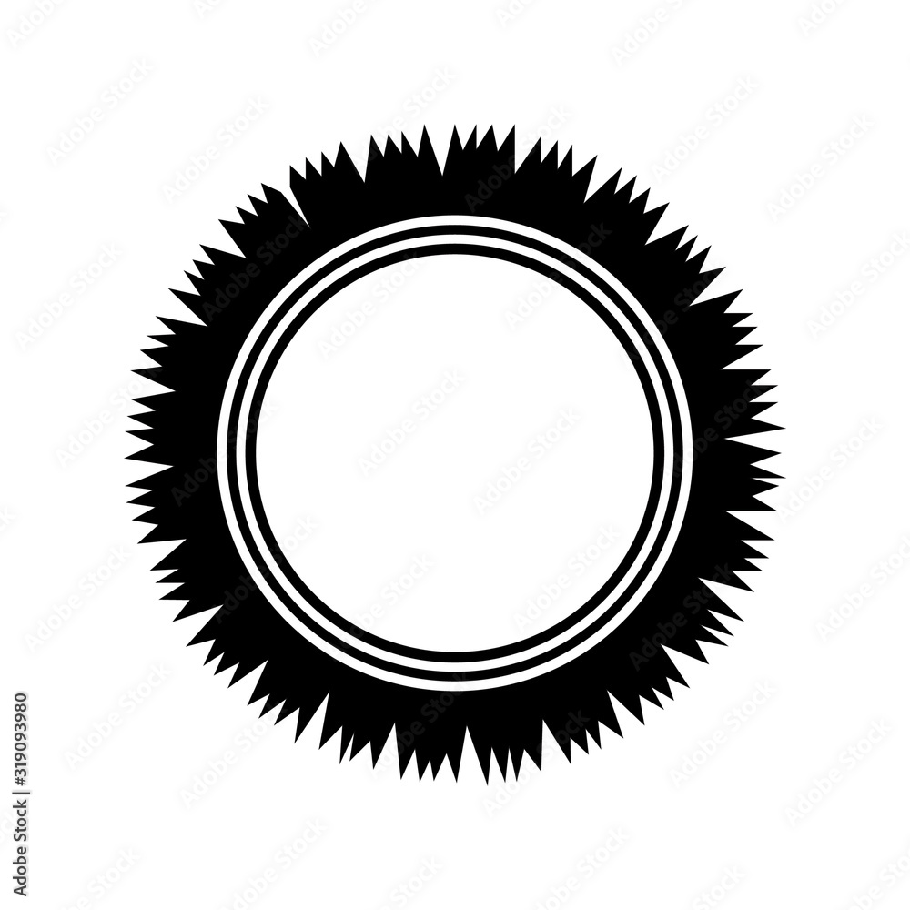Fototapeta premium Circle frame Icon. Editable Vector EPS.