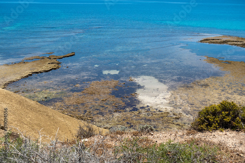 Aldinga beach on a bright sunny day in South Australia on January 29th 2020 photo