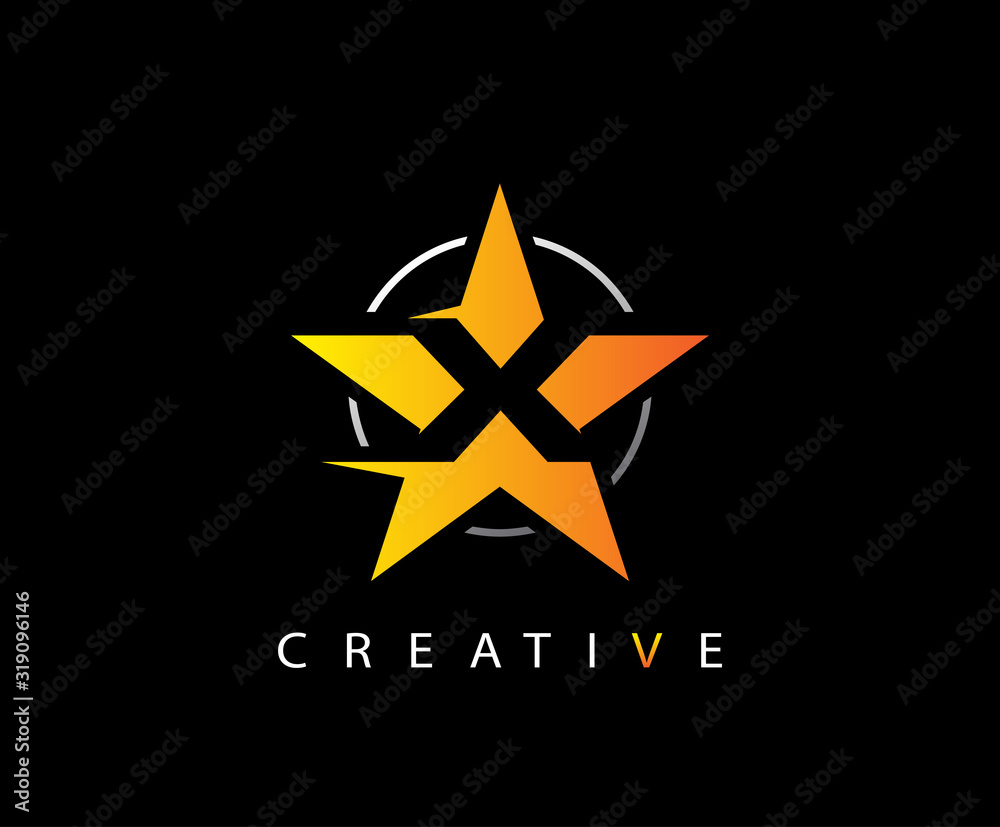 Letter X Fast Star, Technology and digital abstract line X network space logo. Letter X Fast Star, Technology and digital abstract line X network space logo.