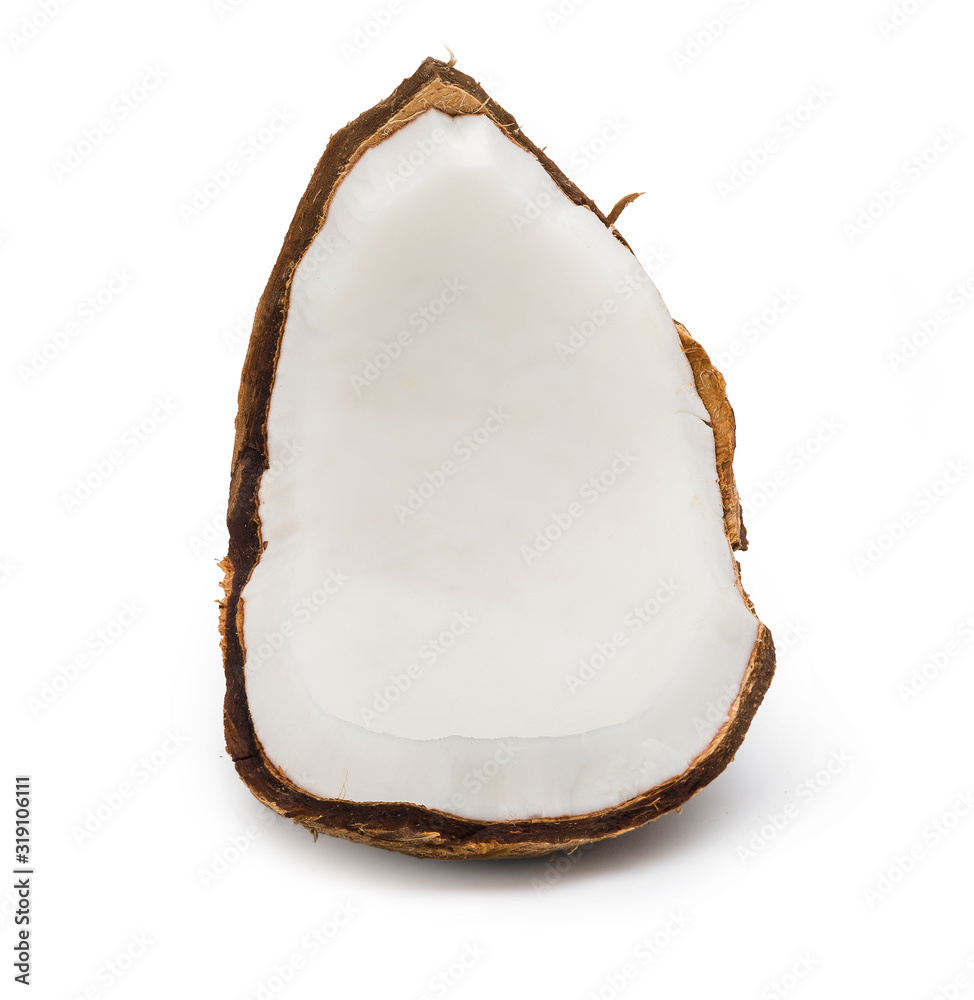 Coconut isolated on white with clipping path. Coconut isolated on white with clipping path.