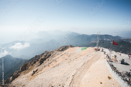 Panorama of the mountains.