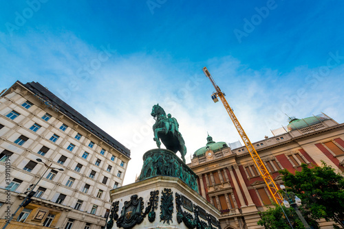 Architecture of the city of Belgrade. Serbia. photo