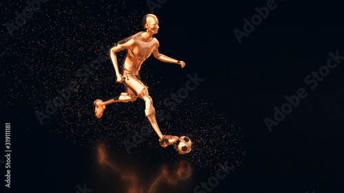 3D motion design of a football game © Julien Tromeur