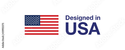 Designed in USA Icon Symbol