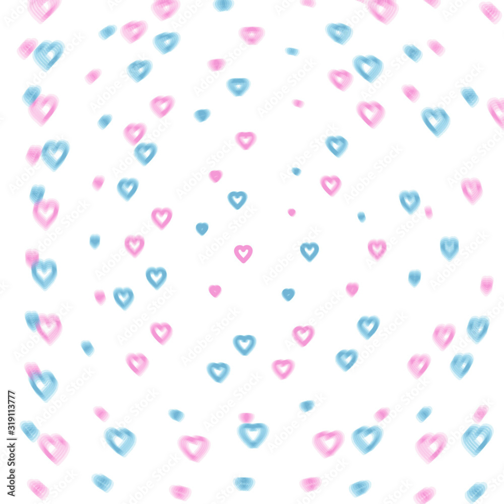 seamless pattern with hearts, abstract background