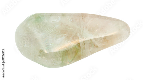 tumbled Prasiolite (green quartz) gemstone