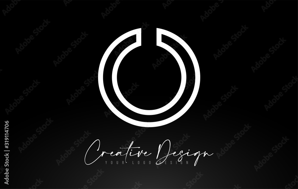 Monogram O Letter Logo design with Creative Lines Icon Design Vector. Monogram O Letter Logo design with Creative Lines Icon Design Vector.