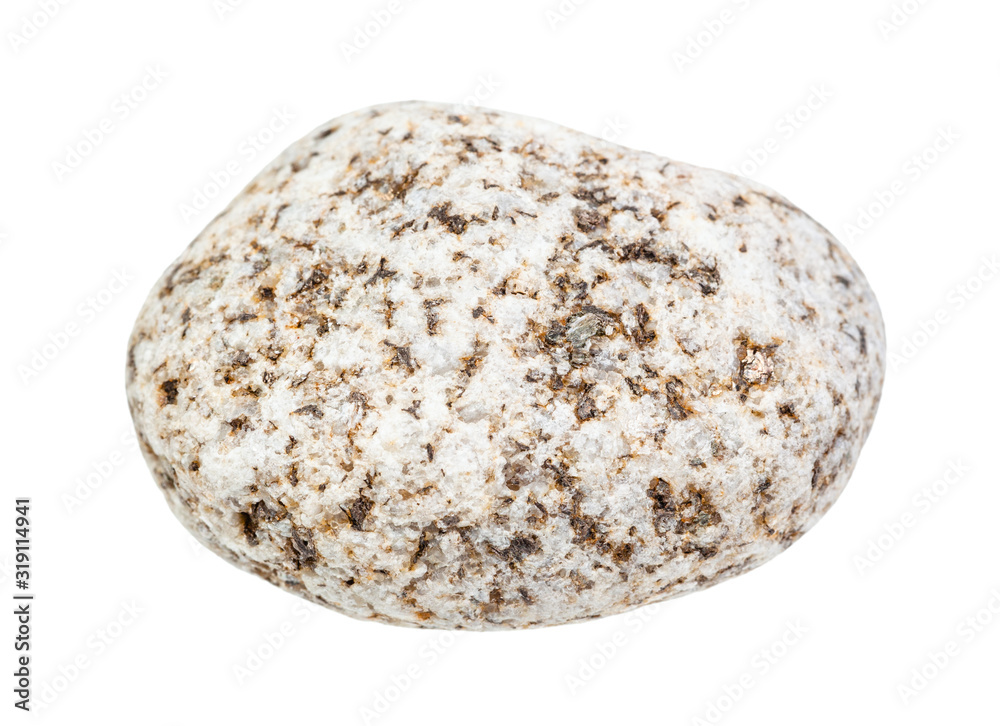 white Granite pebble isolated on white white Granite pebble isolated on white