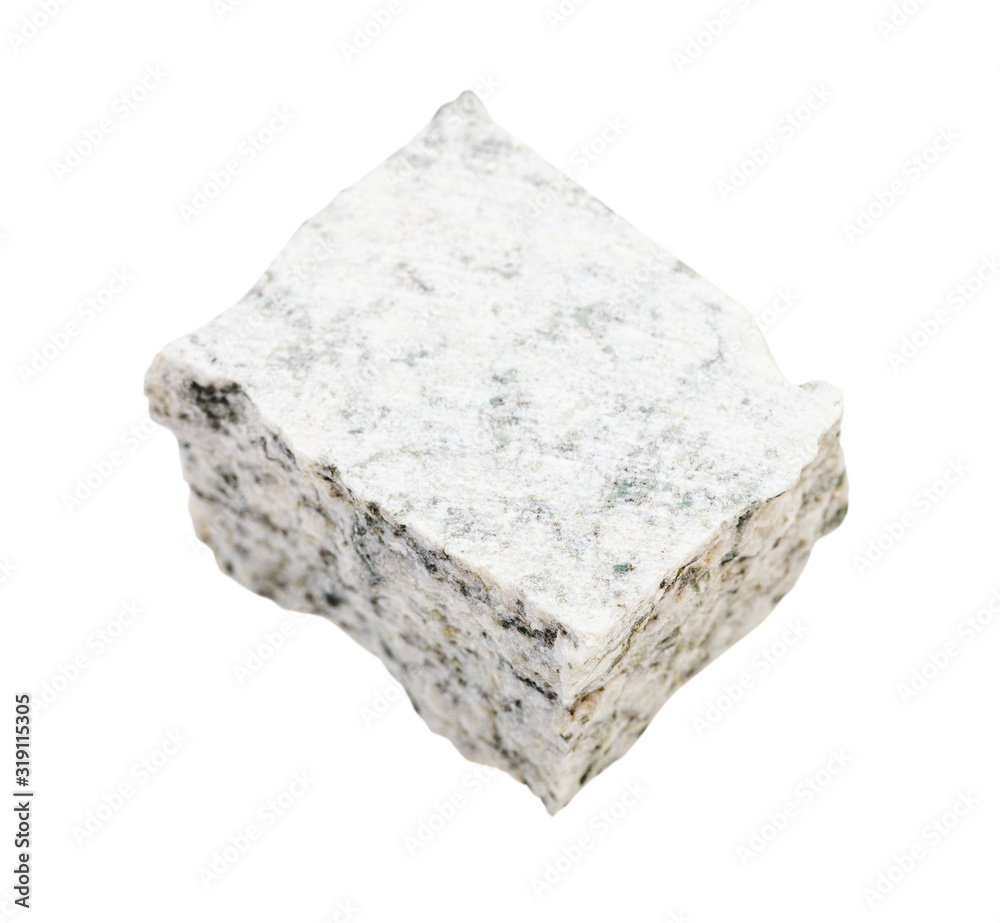 Obraz premium rough white Granite rock isolated on white