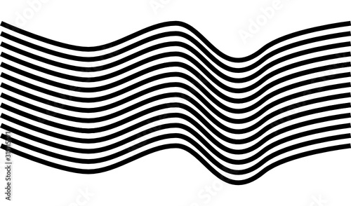 gebogene Linien