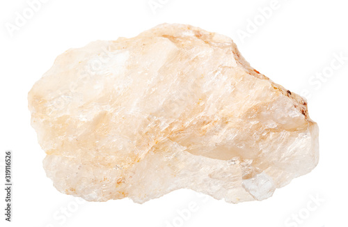unpolished Belomorite (plagioclase moonstone) rock