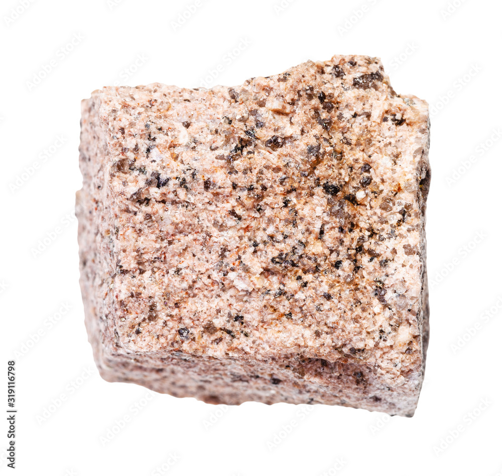 piece of raw Aplite rock isolated on white piece of raw Aplite rock isolated on white