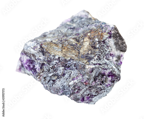 Stibnite (Antimonite) ore with Amethyst quartz