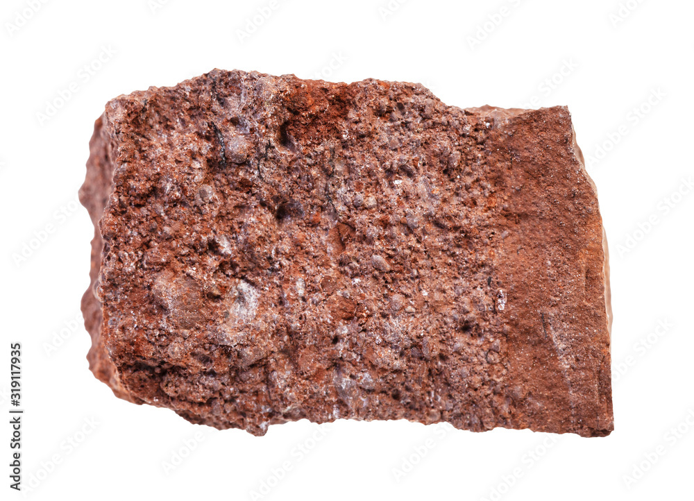 raw Bauxite ore isolated on white raw Bauxite ore isolated on white