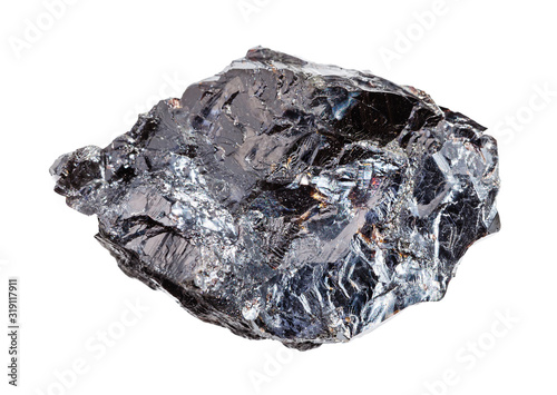 rough Sphalerite rock isolated on white photo