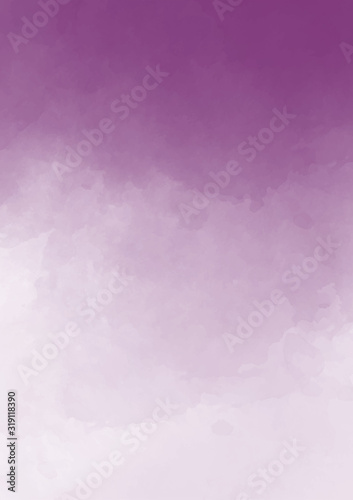 Abstract purple watercolor background. Lavender color, delicate postcard or invitation.