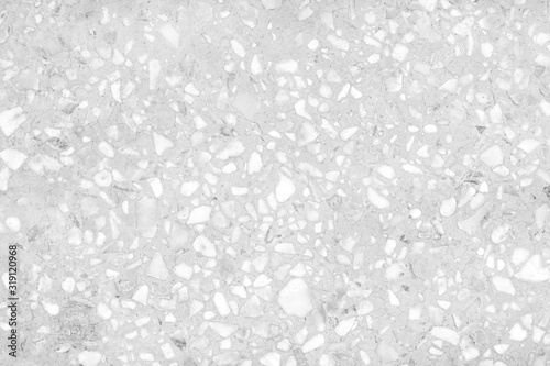 Gray white terrazzo old surface floor background
