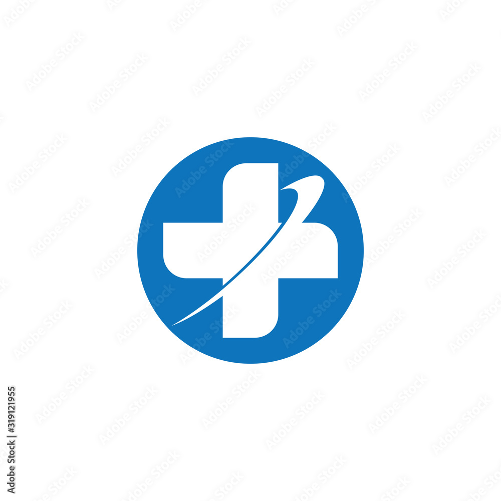 Medical cross healthy logo template vector Medical cross healthy logo template vector
