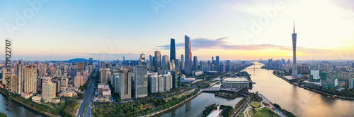 Aerial photo of Zhujiang New Town  Guangzhou  China